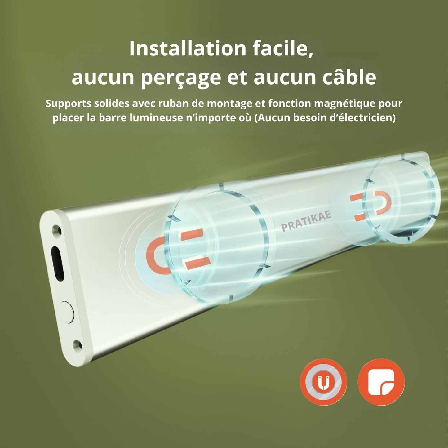 Barre lumineuse LED PRATIKAE