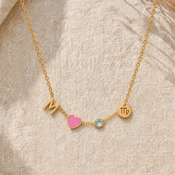 Collier Cœur Personnalisé avec Initiale