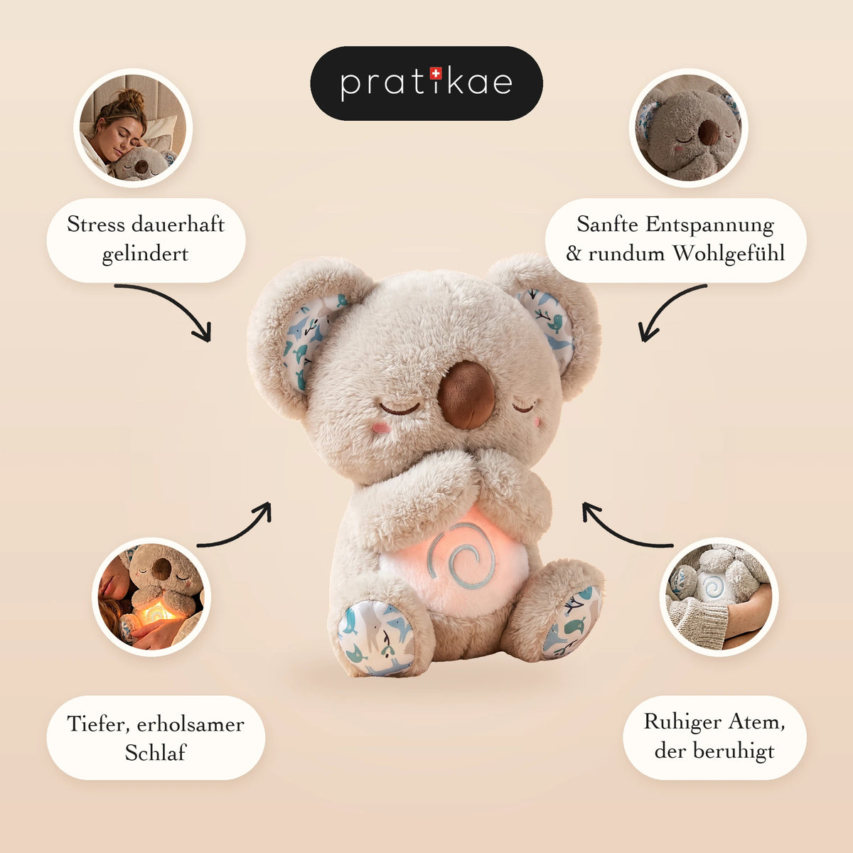 Atmendes Anti-Stress-Kuscheltier
