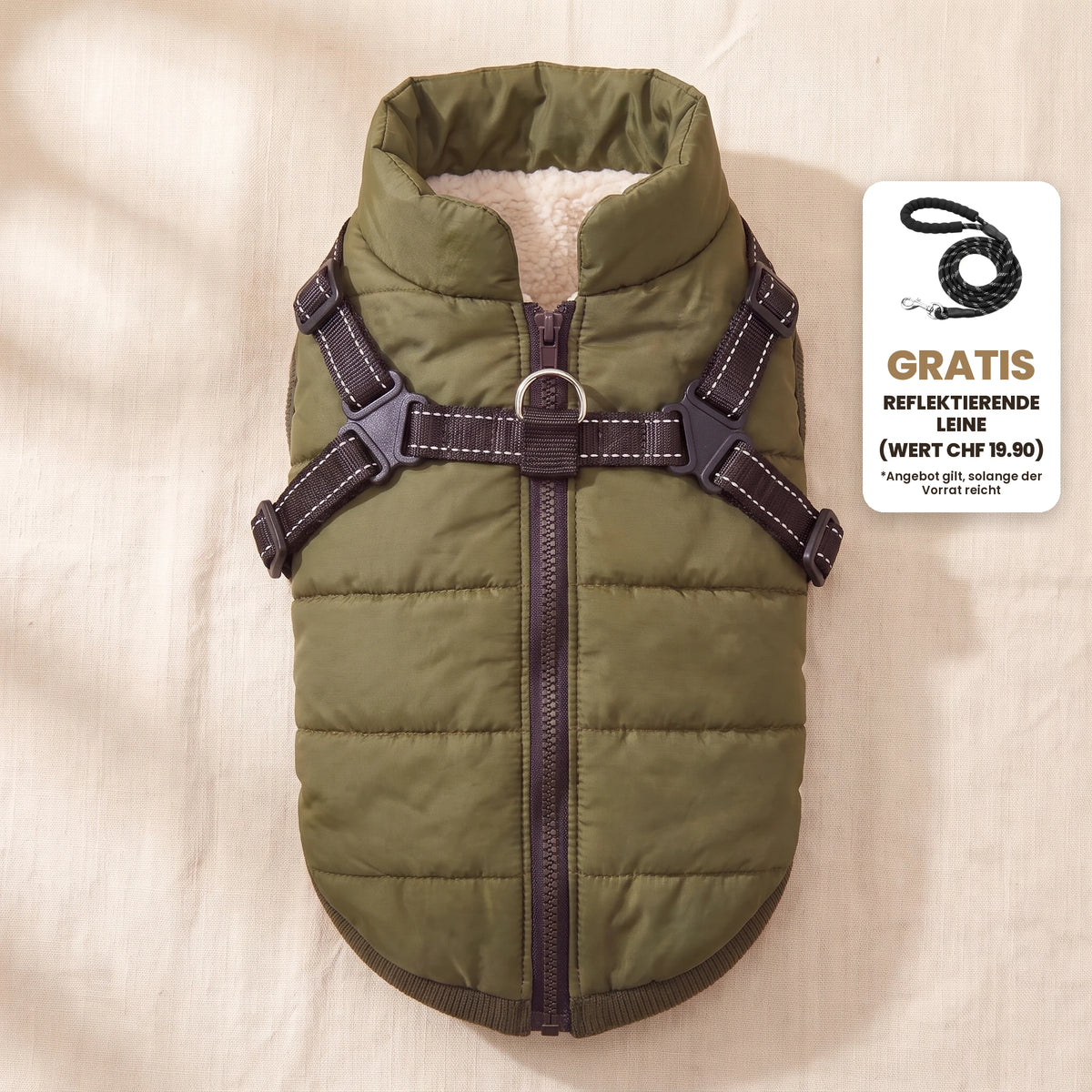 Manteau-harnais toutes saisons pour chien (DE)