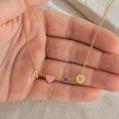 Collier Cœur Personnalisé avec Initiale