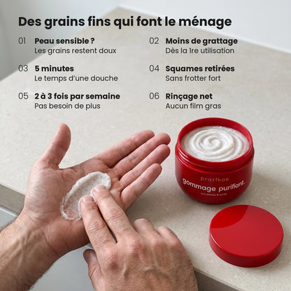 Gommage purifiant cuir chevelu et barbe – 03