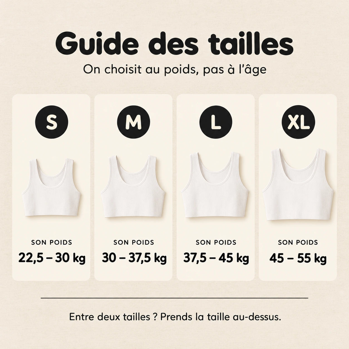 Guide des tailles FR