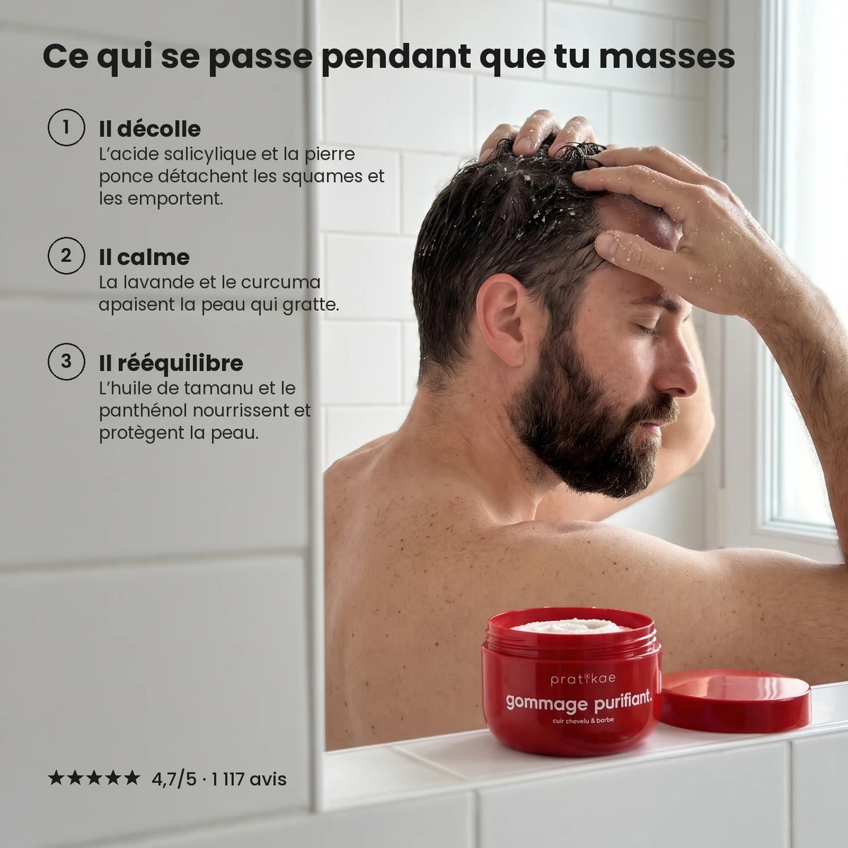 Gommage purifiant cuir chevelu et barbe – 05