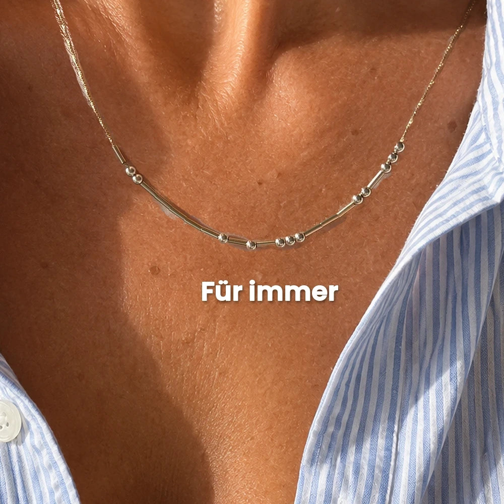 Collier en code Morse