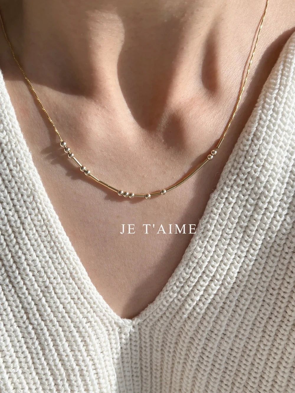 Collier en code Morse