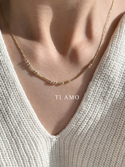 Collier en code Morse