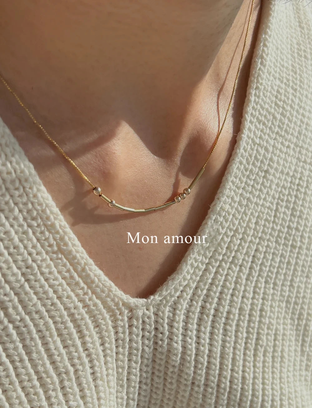 Collier en code Morse