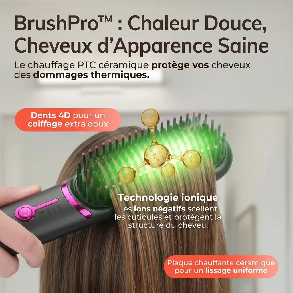 Pratikae BrushPro™ | Brosse lissante sans fil