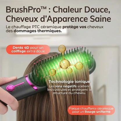 Pratikae BrushPro™ | Brosse lissante sans fil