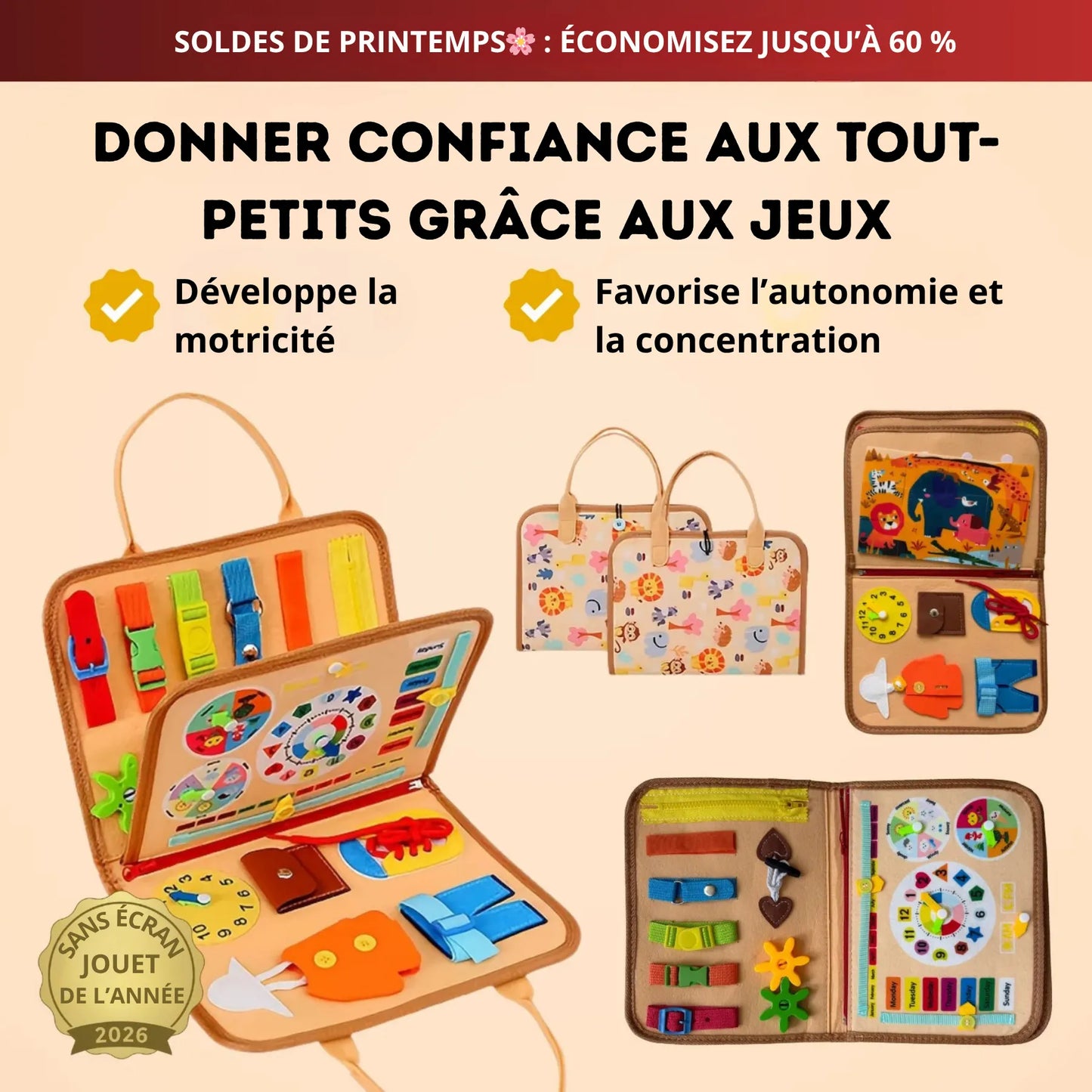 Planche d’activités Montessori Éveil™