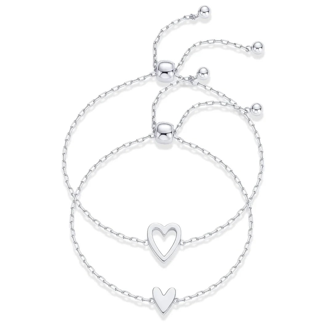 Bracelets cœur mère-fille