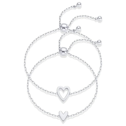 Bracelets cœur mère-fille