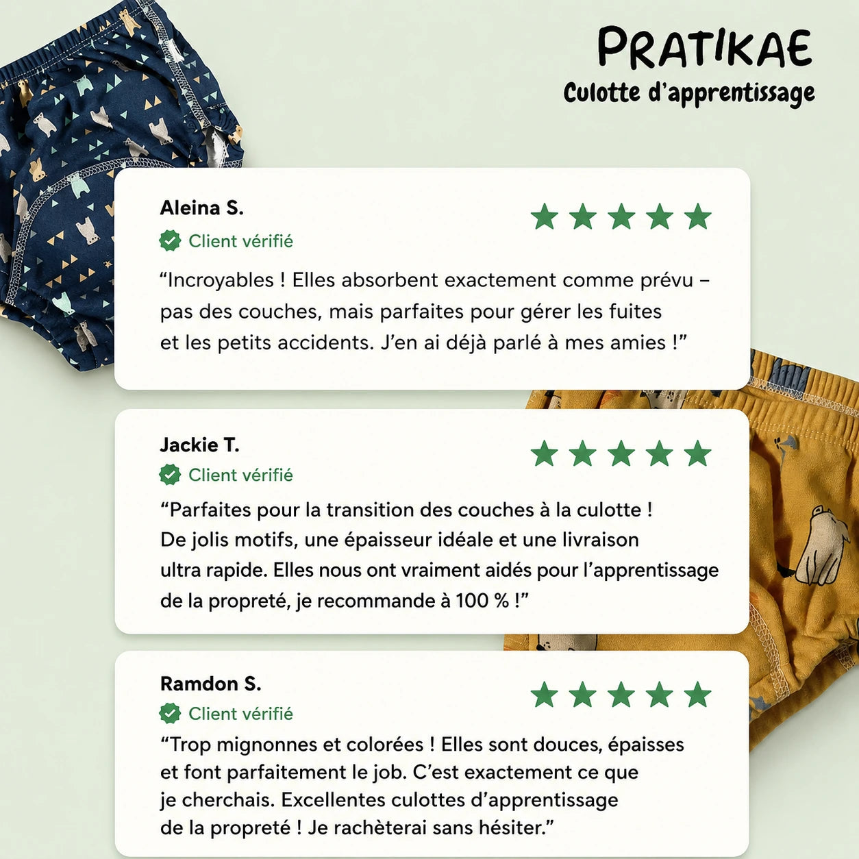 Culotte d'apprentissage de la propreté