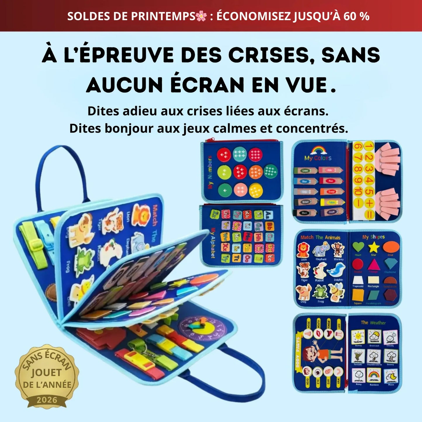 Planche d’activités Montessori Éveil™