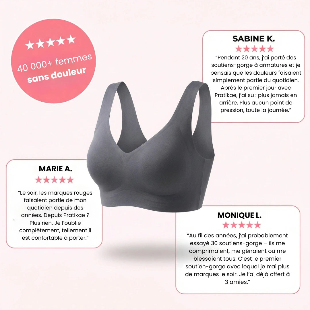 Pratikae – Soutien-gorge Premium sans couture avec pads offerts