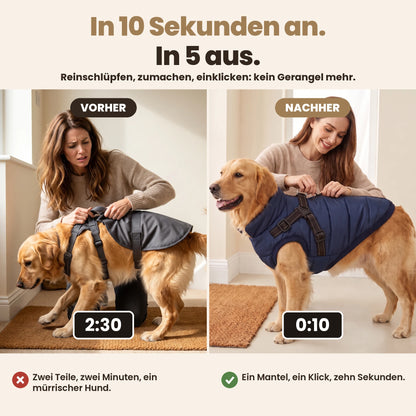 Manteau-harnais toutes saisons pour chien (DE)