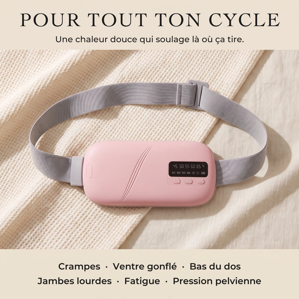 Ceinture chauffante menstruelle