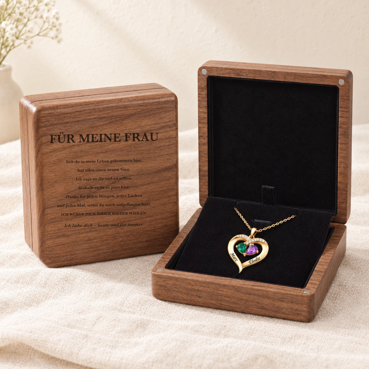 Collier Cœur « À ma femme » 01-DE
