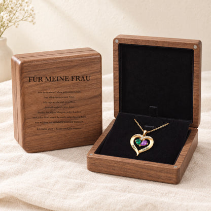 Collier Cœur « À ma femme » 01-DE