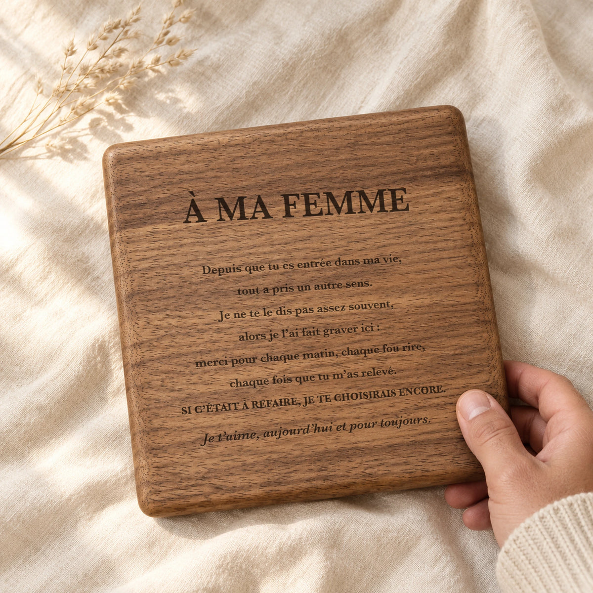 Collier Cœur « À ma femme » 02-FR