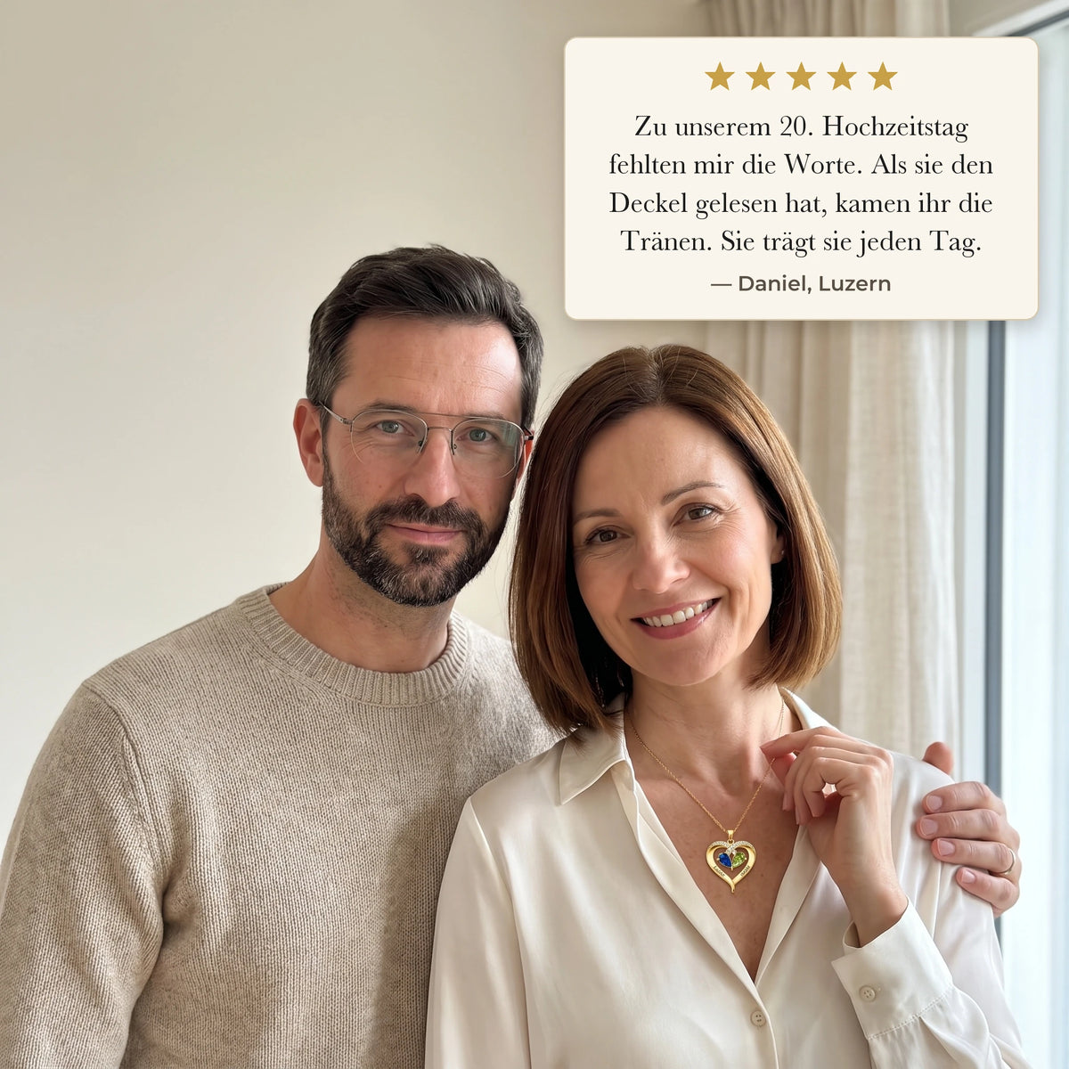 Collier Cœur « À ma femme » 07-DE