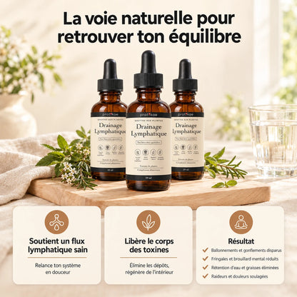Gouttes drainage lymphatique – 3 bienfaits