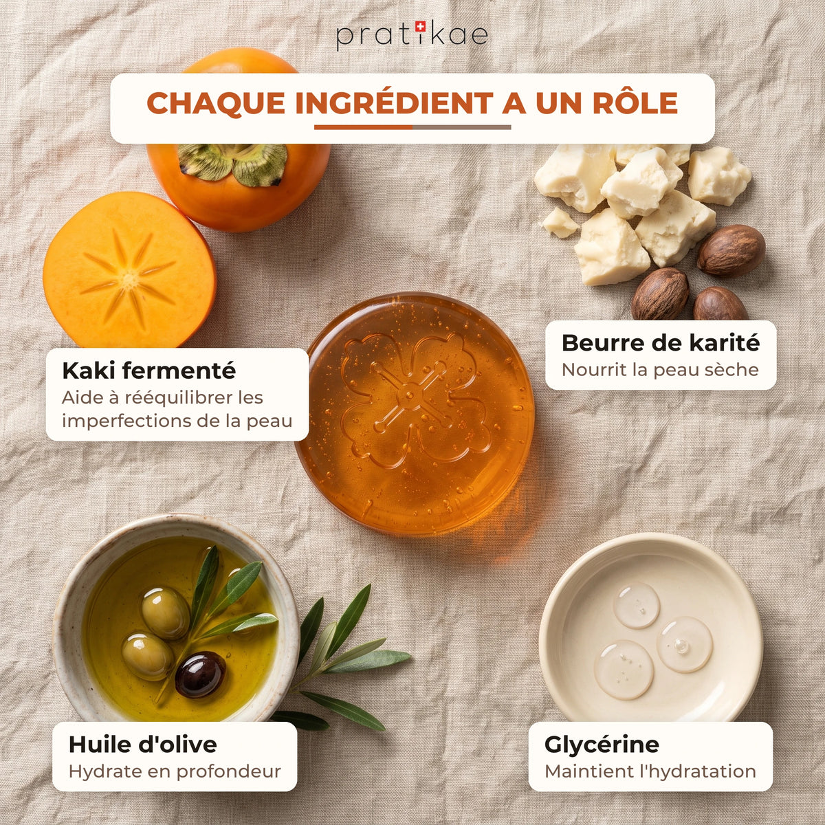 Savon au kaki fermenté – slide 07 FR