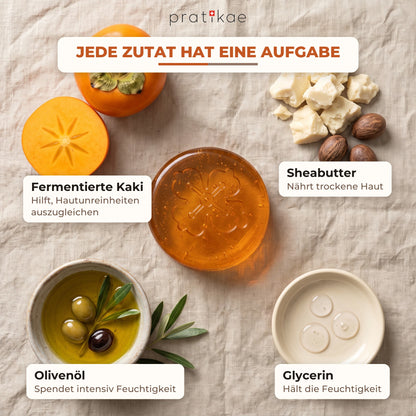 Seife mit fermentierter Kaki – slide 07 DE