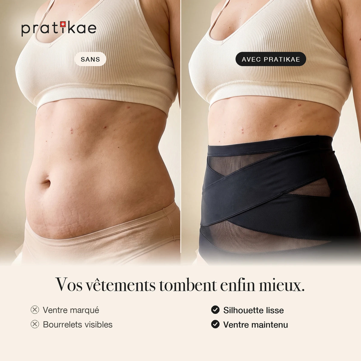 Culotte classique vs culotte gainante Pratikae
