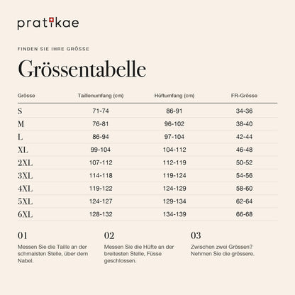 Grössentabelle Formslip S bis 6XL