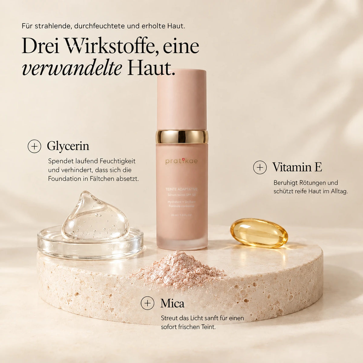 Fond de teint adaptatif anti-âge