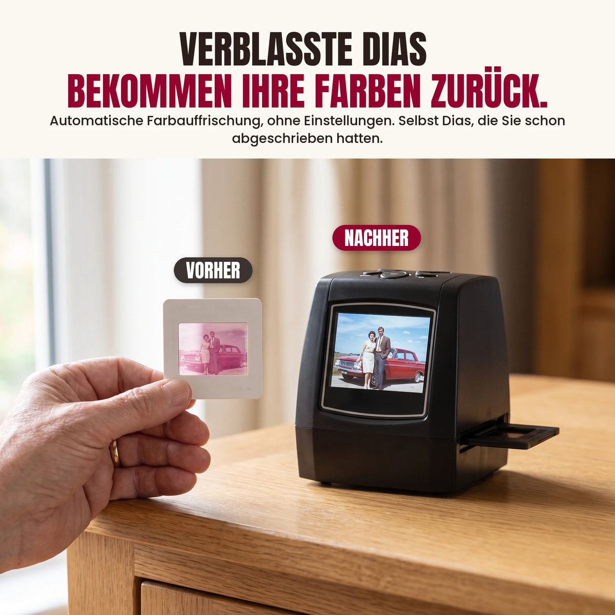 Dia- und Negativscanner mit Bildschirm