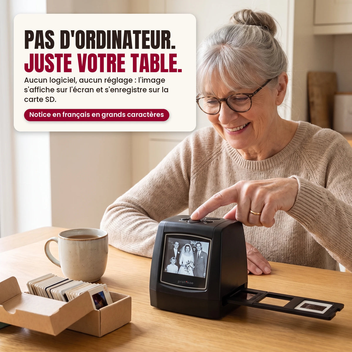 Numériseur de diapositives et négatifs