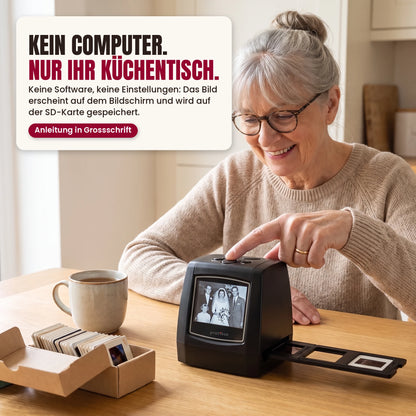 Dia- und Negativscanner mit Bildschirm