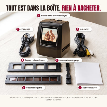 Numériseur de diapositives et négatifs