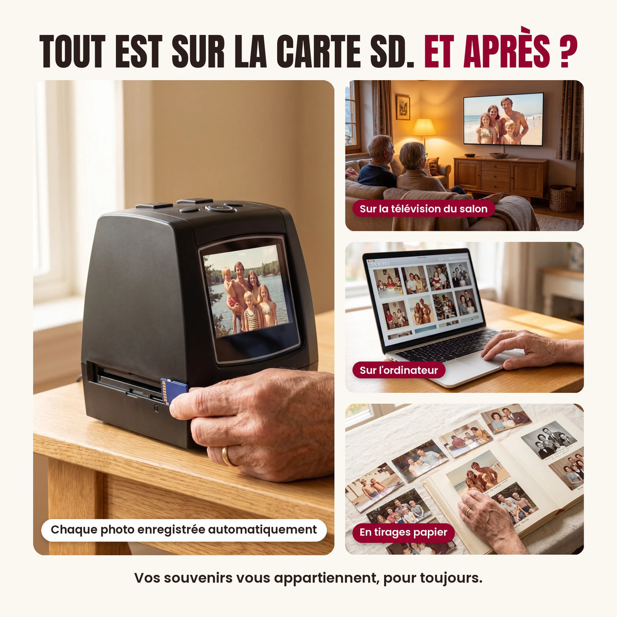 Numériseur de diapositives et négatifs