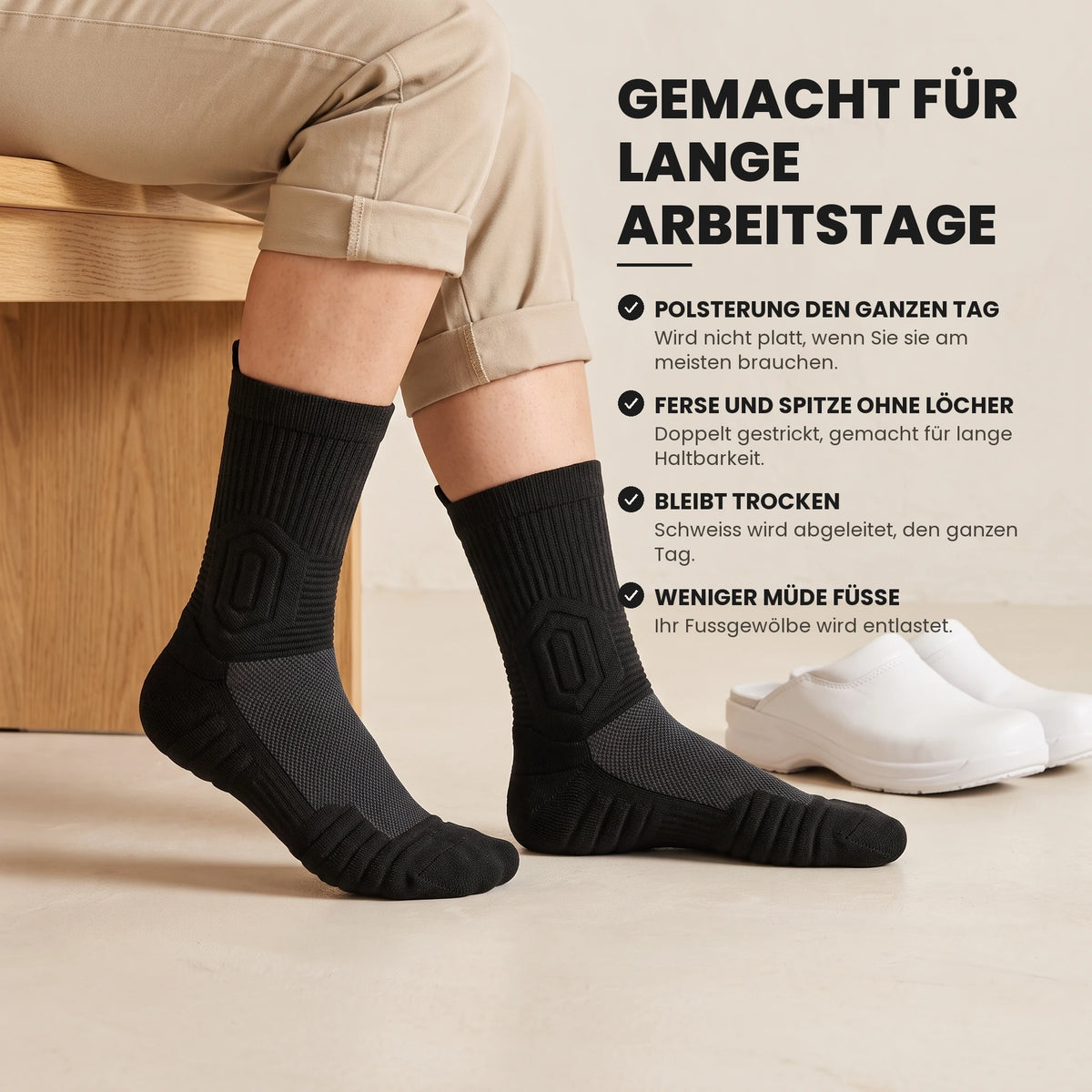 Chaussettes de travail anti-douleur