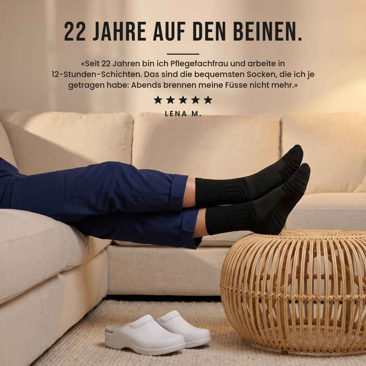 Chaussettes de travail anti-douleur
