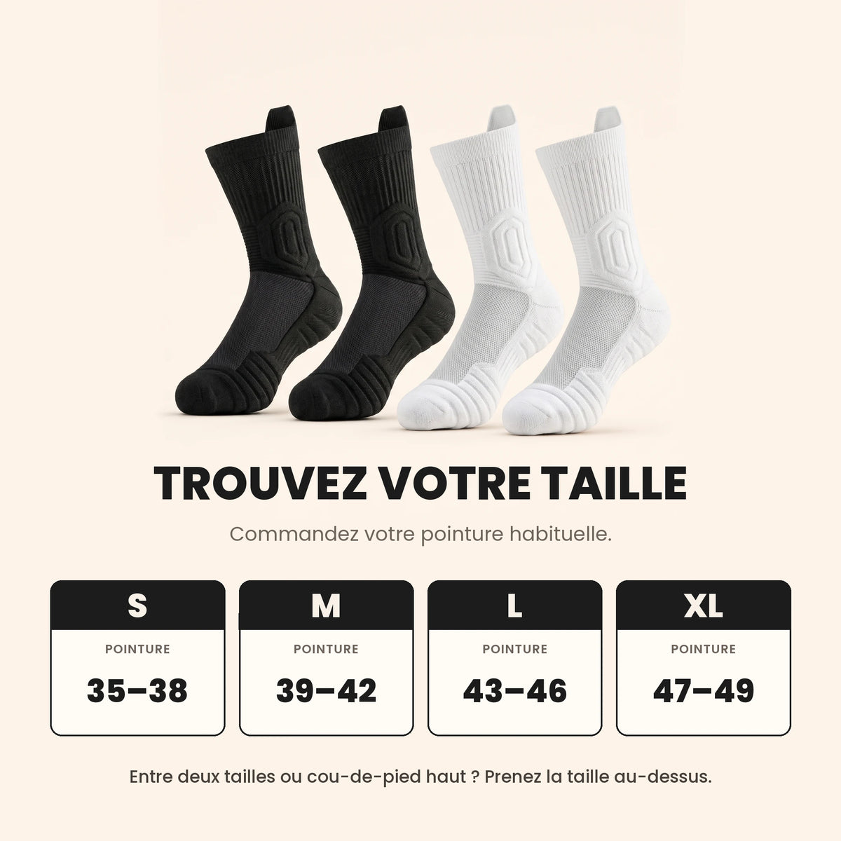 Chaussettes de travail anti-douleur