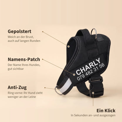 Gepolstertes Anti-Zug-Geschirr