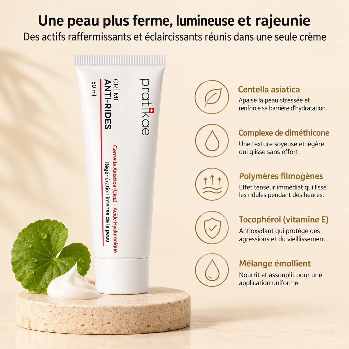 Crème anti-rides à la centella 04
