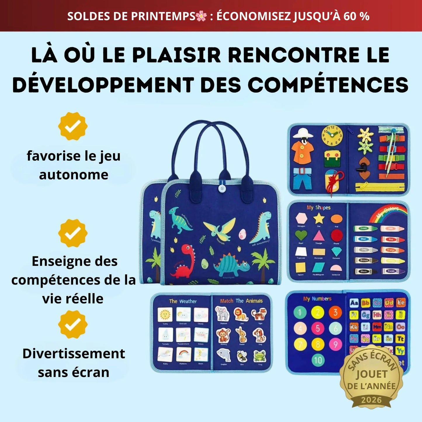Planche d’activités Montessori Éveil™