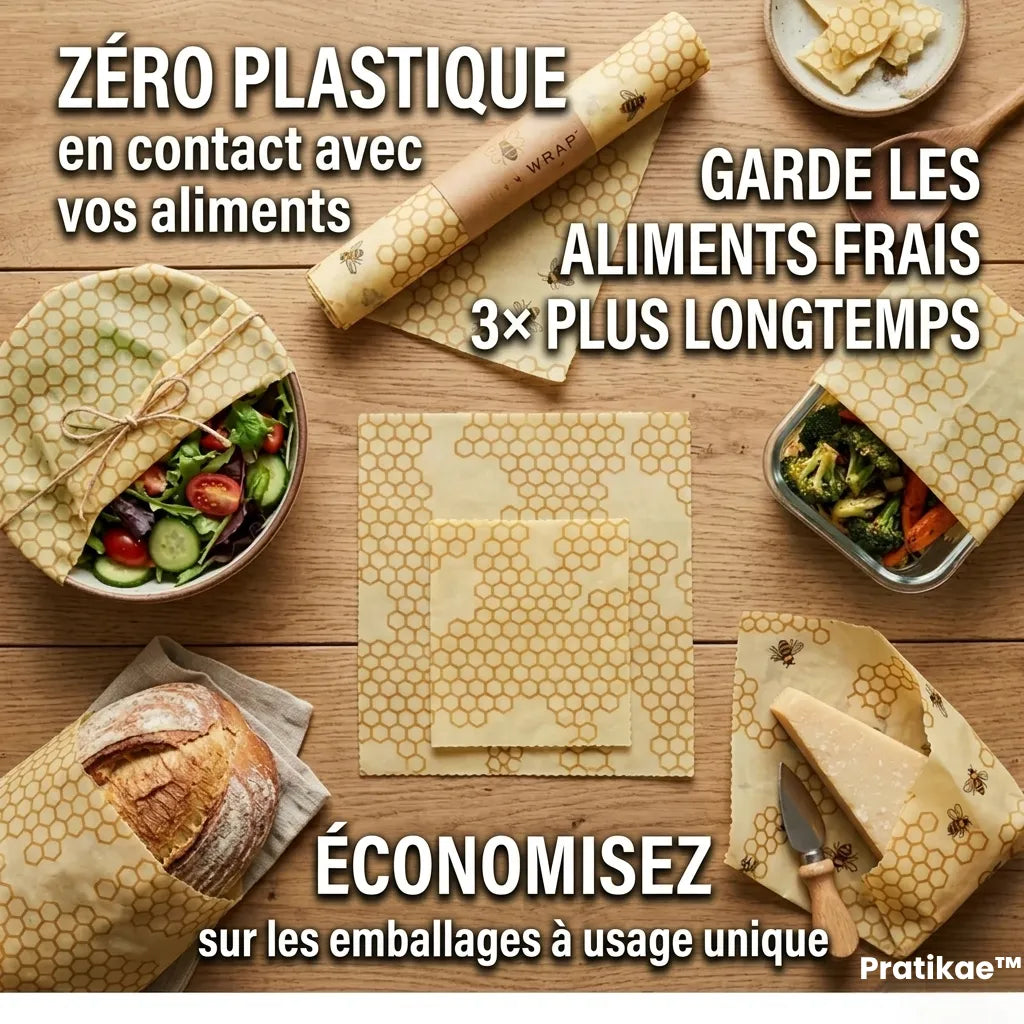 Rouleau alimentaire en Cire d'Abeille – Taille XL
