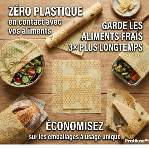 Rouleau alimentaire en Cire d'Abeille – Taille XL
