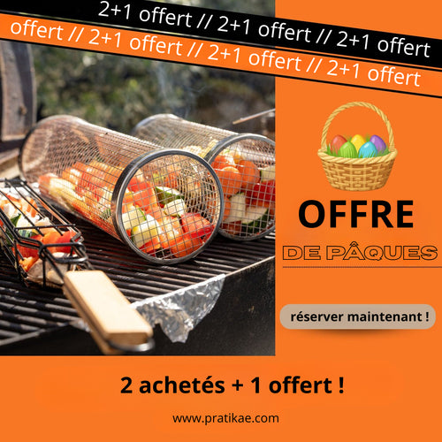 GrillTube™ – Panier BBQ Anti-Chute