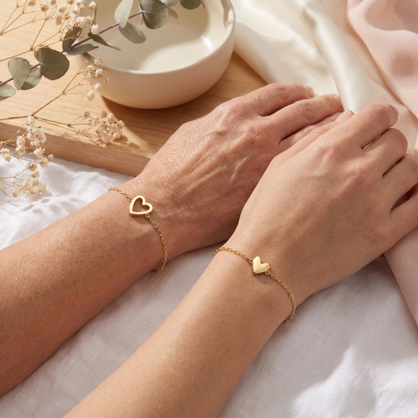 Bracelets cœur mère-fille