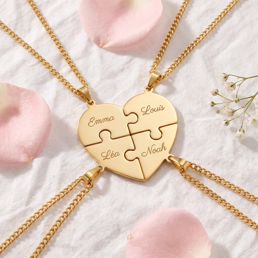 Collier Puzzle Cœur – Pratikae®