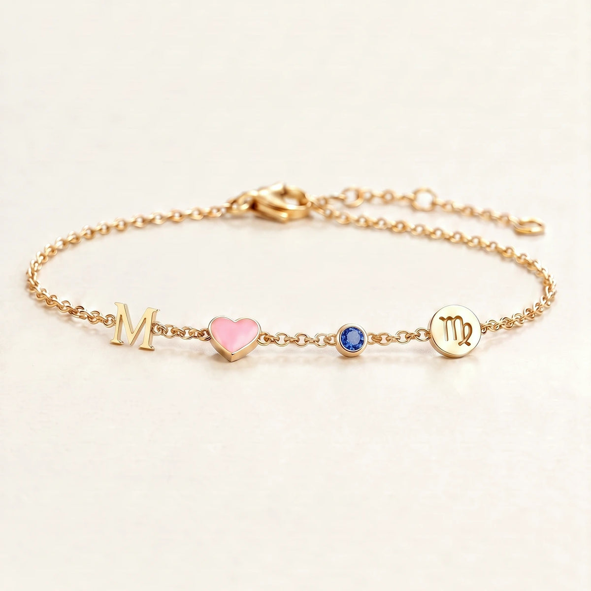 Bracelet Cœur Personnalisé avec Initiale