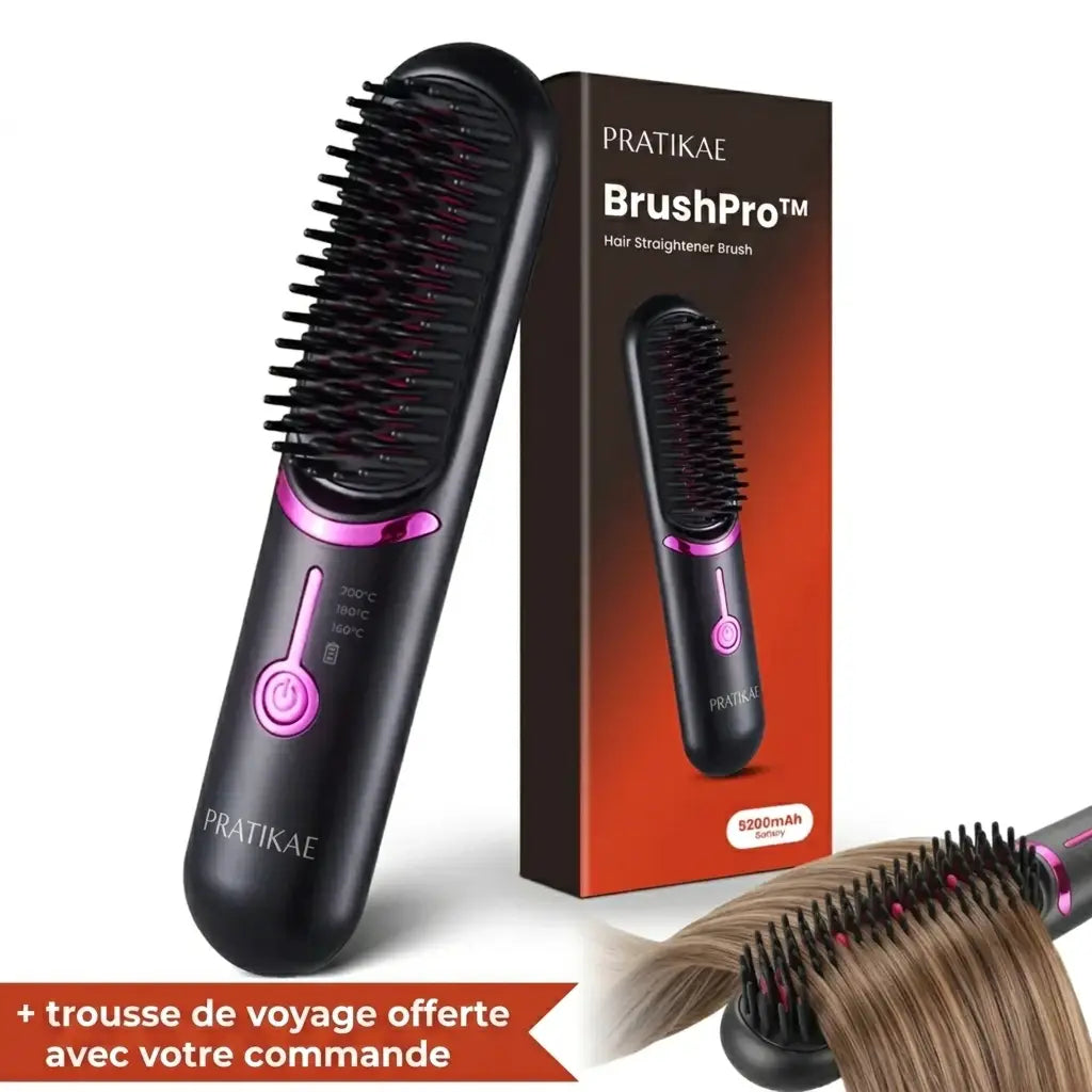 Pratikae BrushPro™ | Brosse lissante sans fil
